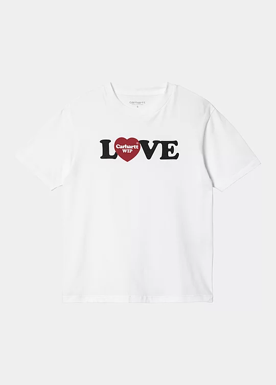 Carhartt WIP Women’s Short Sleeve Love T-Shirt en Blanco