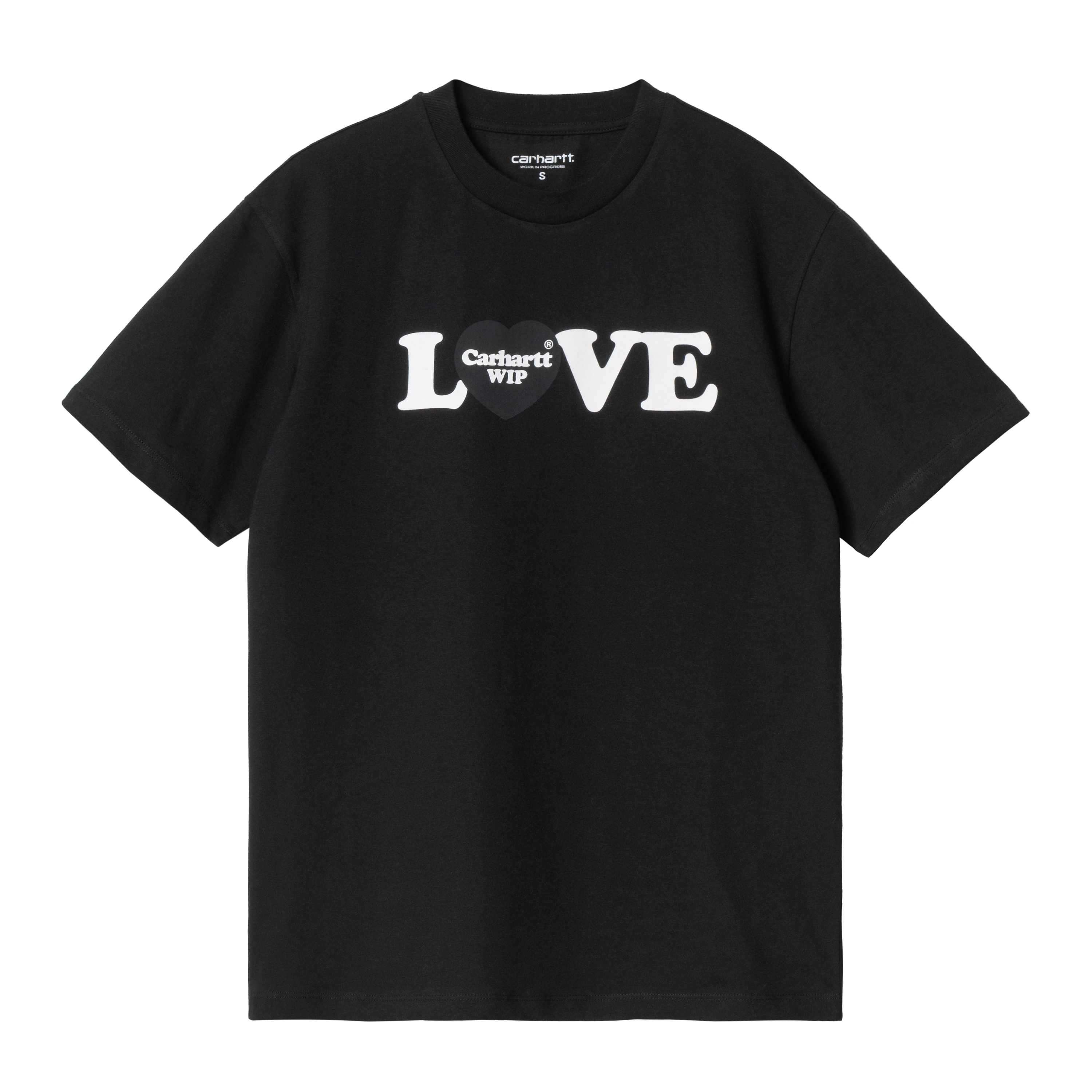 CARHARTT WIP LOVE T-SHIRT IN SOLID COLOR COTTON