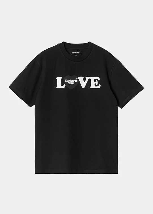 Carhartt WIP Women’s Short Sleeve Love T-Shirt in Nero