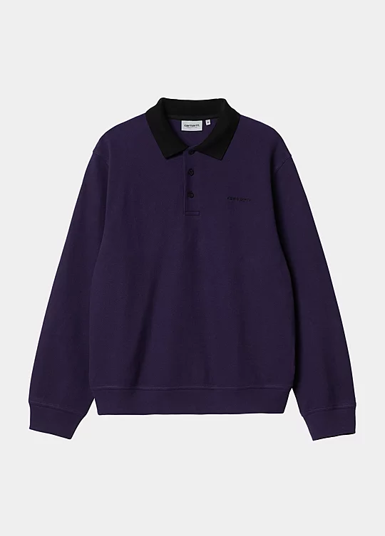 Carhartt WIP Long Sleeve Vance Rugby Shirt in Lilla