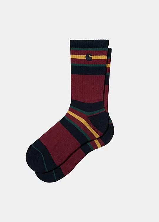 Carhartt WIP Oregon Socks in Rosso