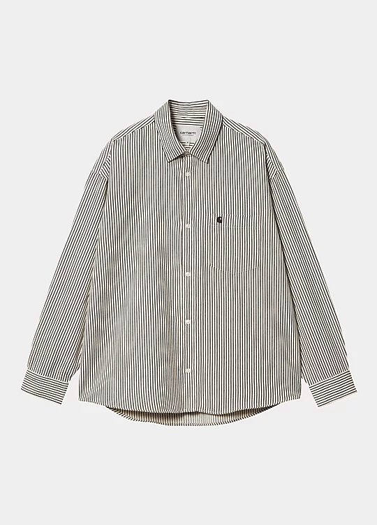 Carhartt WIP Long Sleeve Kyle Shirt Blanc