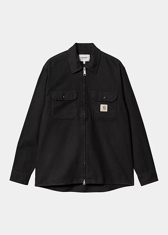 Carhartt WIP Long Sleeve Milford Shirt in Black