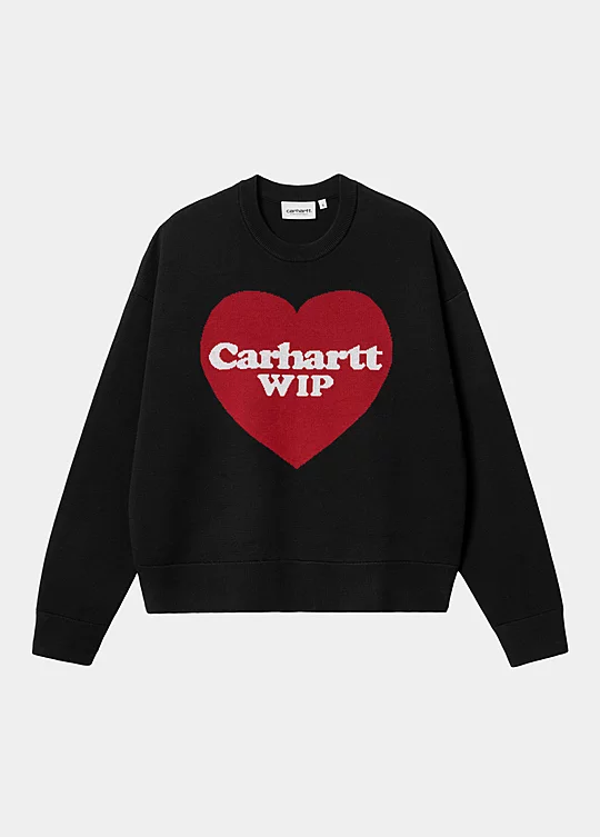 Carhartt WIP Women’s Heart Sweater em Preto