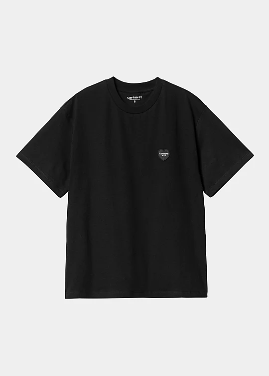 Carhartt WIP Women’s Short Sleeve Heart Patch T-Shirt Noir