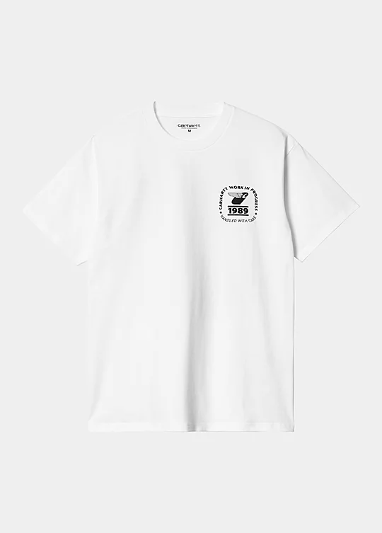 Carhartt WIP Short Sleeve Stamp State T-Shirt in Bianco