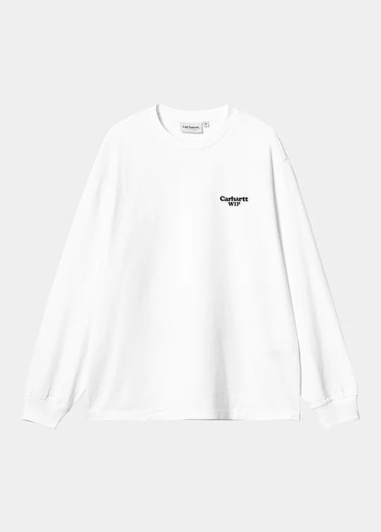 Carhartt WIP Women’s Long Sleeve Paisley T-Shirt em Branco