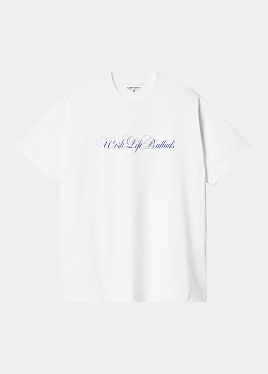 Carhartt WIP Short Sleeve Work Life Ballads T-Shirt in Weiß
