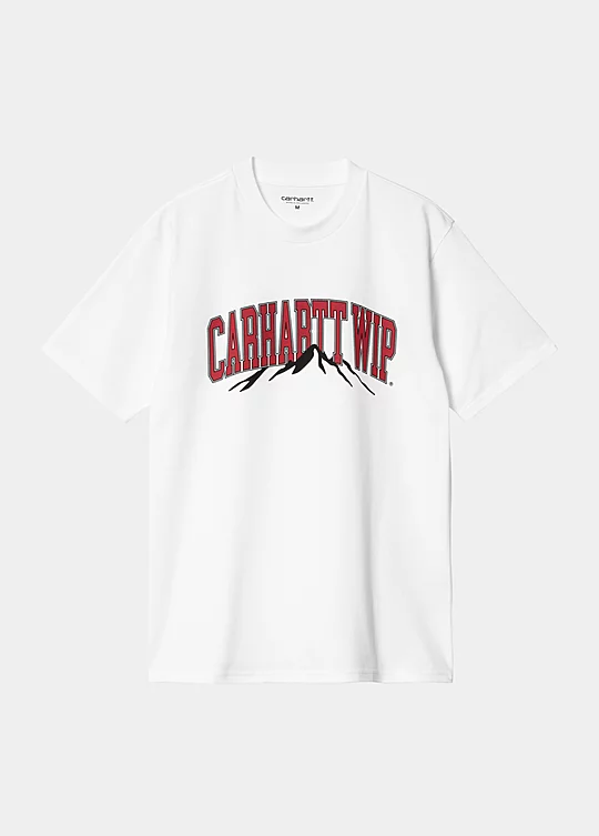 Carhartt WIP Short Sleeve Mountain College T-S in White