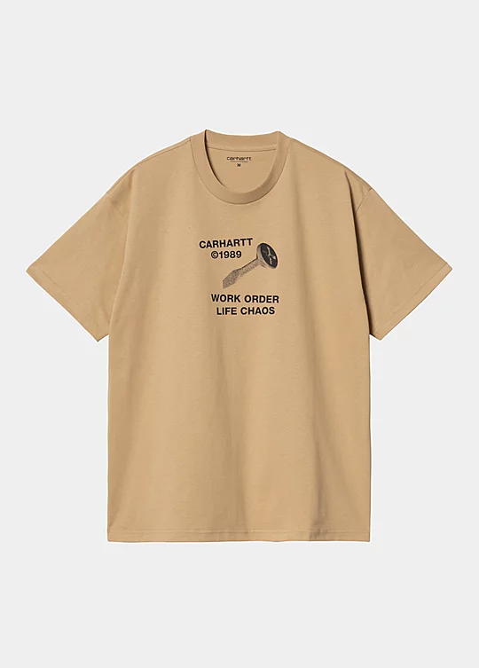Carhartt WIP Short Sleeve Strange Screw T-Shirt in Marrone