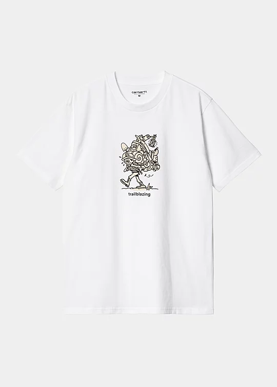 Carhartt WIP Short Sleeve Trailblazer T-Shirt in Bianco