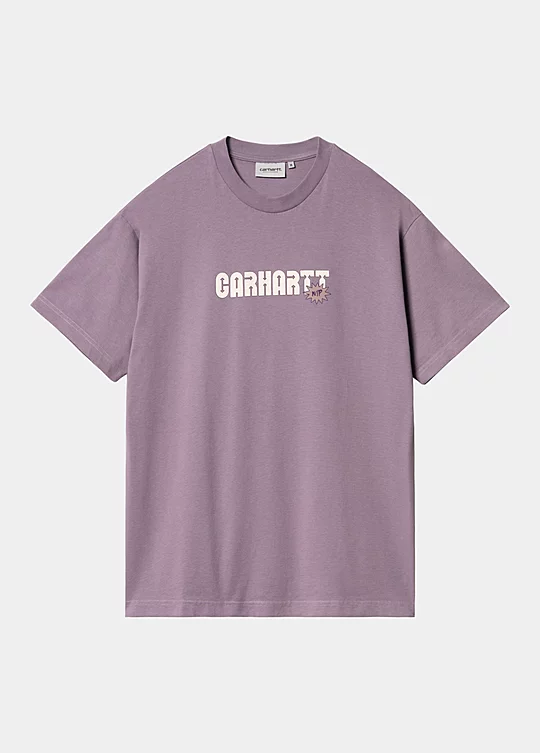 Carhartt WIP Short Sleeve Arrow Script T-Shirt in Purple