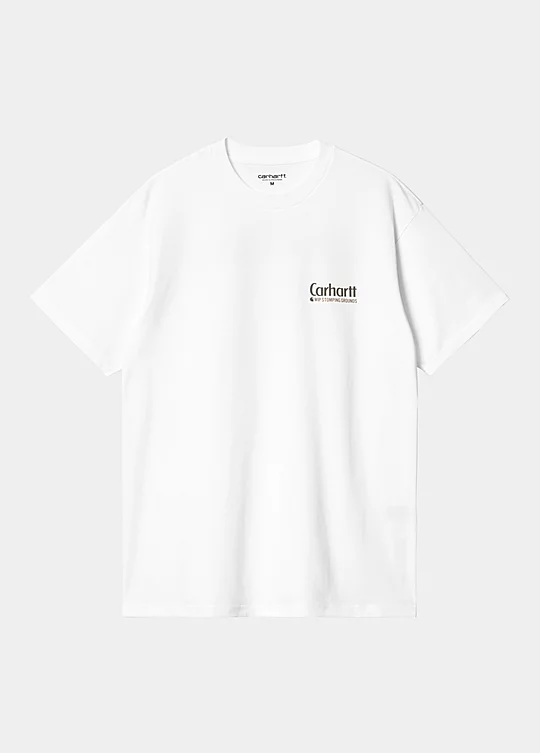 Carhartt WIP Short Sleeve Bewilderness T-Shirt in Bianco