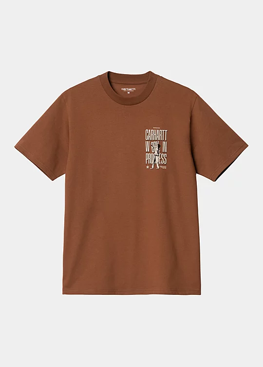 Carhartt WIP Short Sleeve Workaway T-Shirt in Marrone