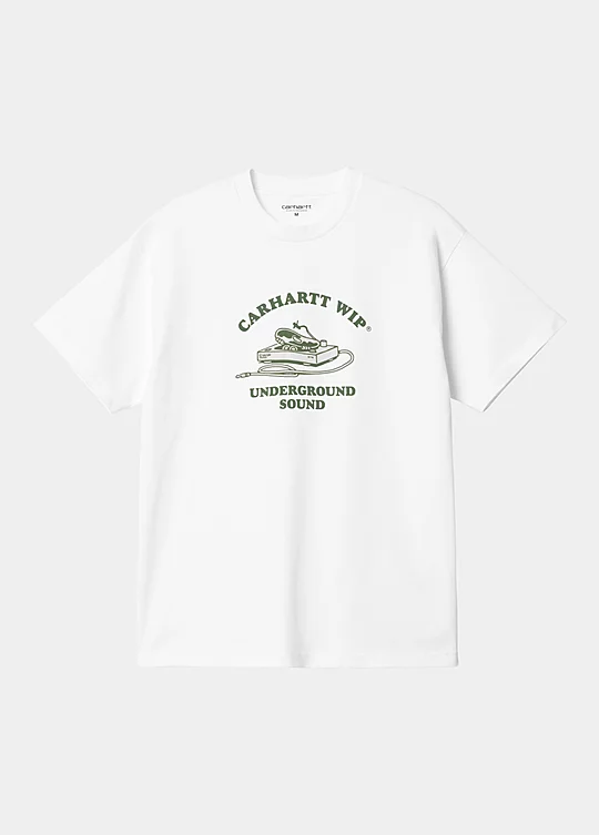 Carhartt WIP Short Sleeve Underground Sound T-Shirt em Branco
