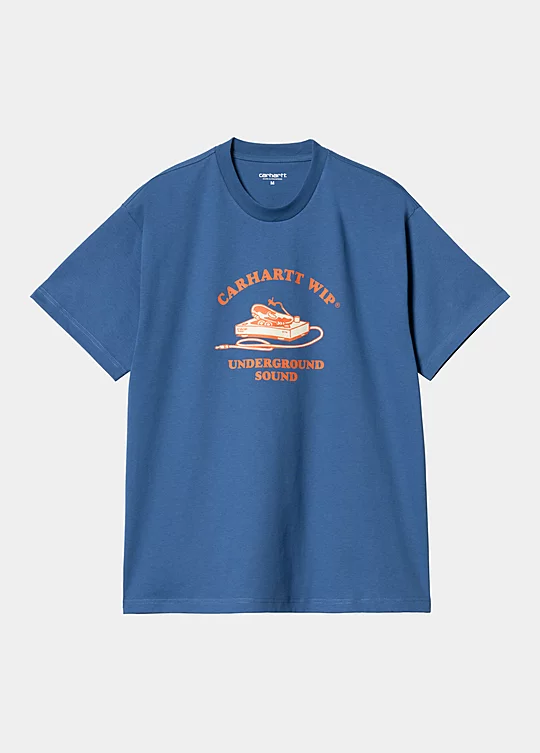 Carhartt WIP Short Sleeve Underground Sound T-Shirt in Blau