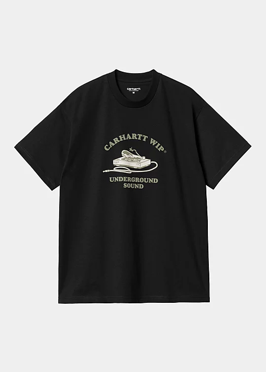Carhartt WIP Short Sleeve Underground Sound T-Shirt in Schwarz