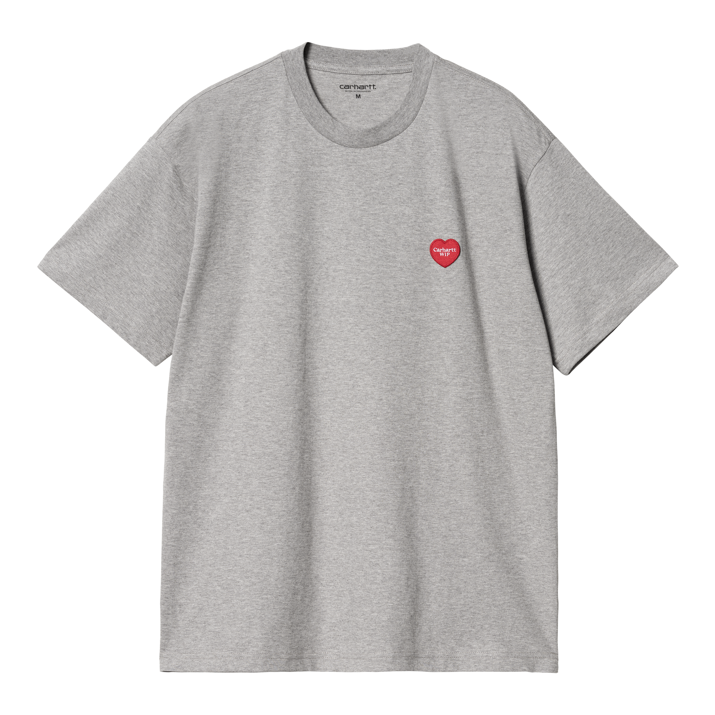 Carhartt WIP Short Sleeve Heart Patch T-Shirt in Grau