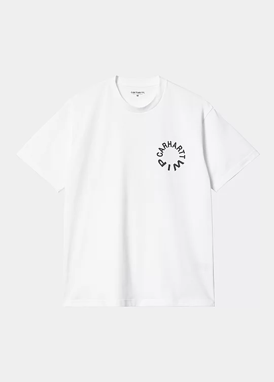 Carhartt WIP Short Sleeve Work Varsity T-Shirt in Bianco