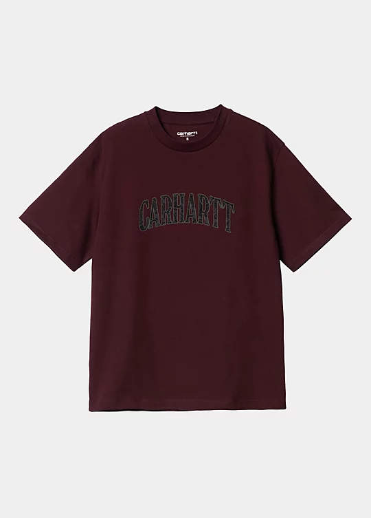 Carhartt WIP Women’s Short Sleeve Paisley Script T-Shirt em Vermelho