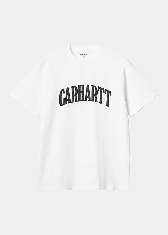 Carhartt WIP Short Sleeve Paisley Script T-Shirt em Branco