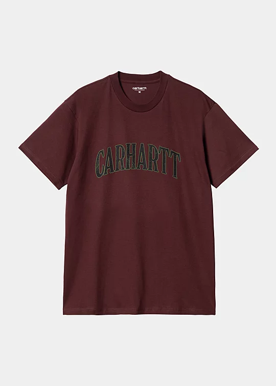 Carhartt WIP Short Sleeve Paisley Script T-Shirt em Vermelho