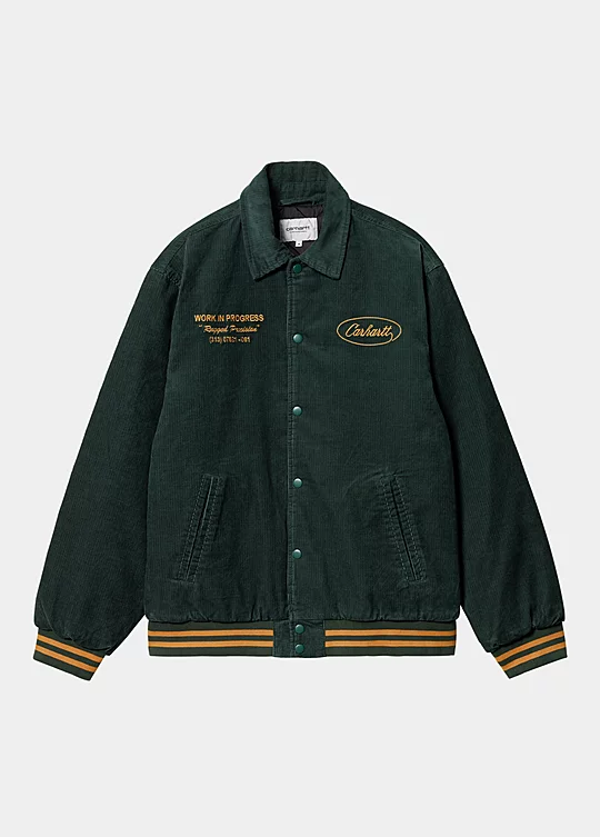 Carhartt WIP Rugged Letterman Jacket in Verde