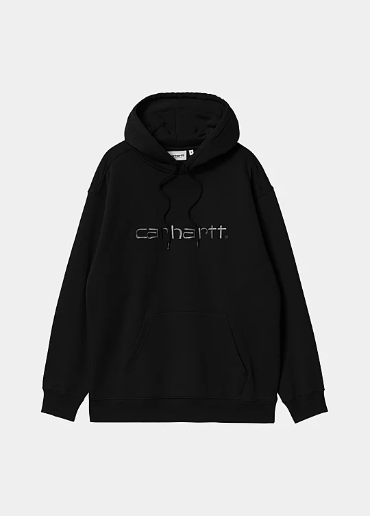 Carhartt WIP Women’s Hooded Carhartt Sweatshirt in Black