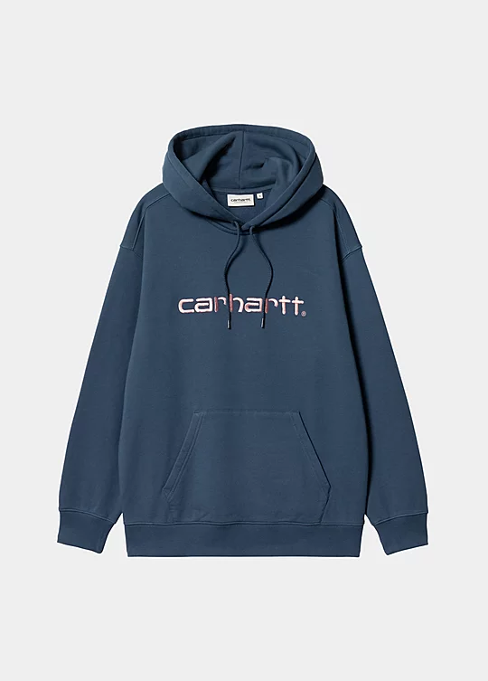 Carhartt WIP Women’s Hooded Carhartt Sweatshirt in Blu