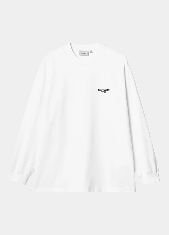 Carhartt WIP Long Sleeve Paisley T-Shirt in White