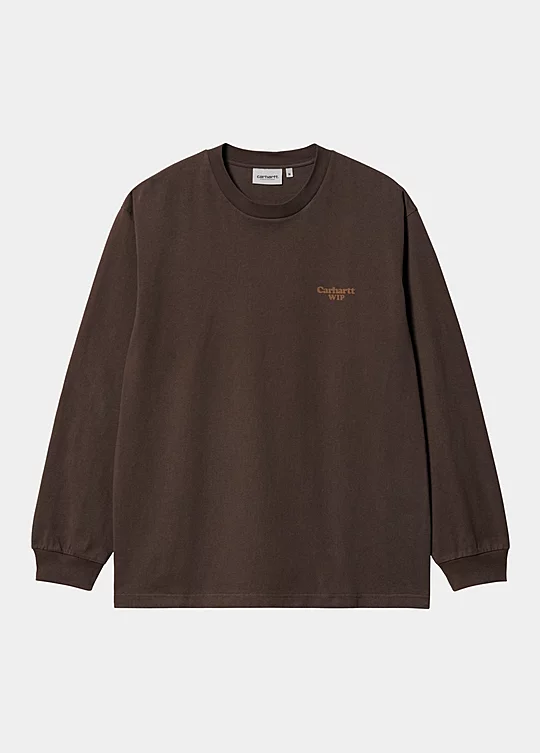 Carhartt WIP Long Sleeve Paisley T-Shirt in Marrone