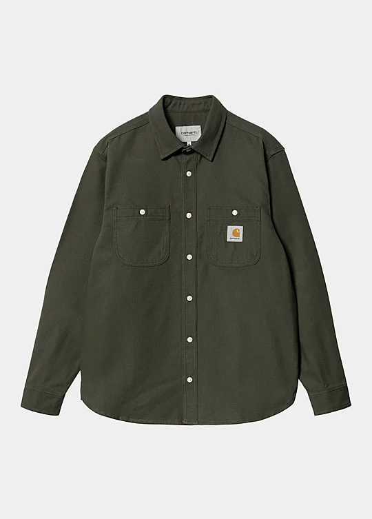 Carhartt WIP Long Sleeve Clink Shirt em Verde