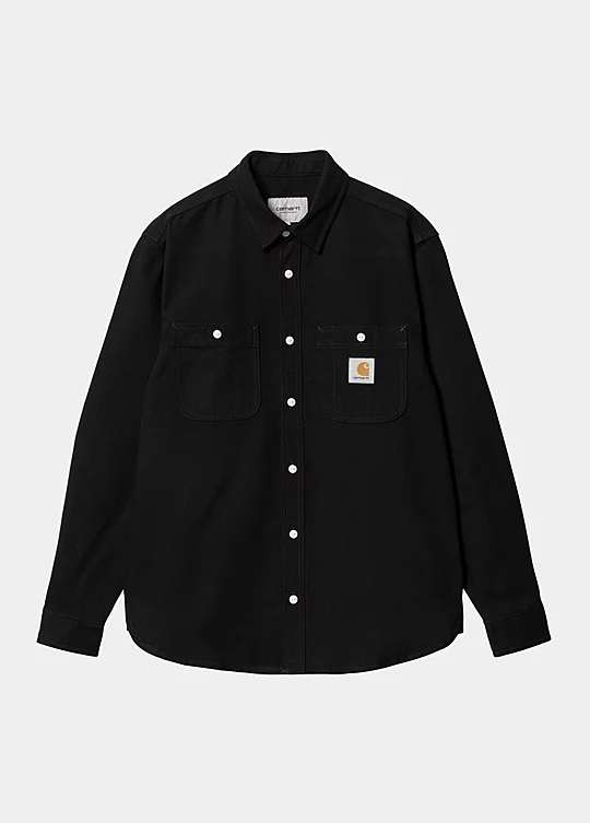 Carhartt WIP Long Sleeve Clink Shirt in Black
