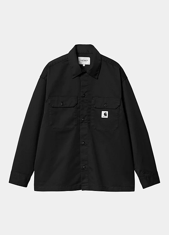 Carhartt WIP Women’s Long Sleeve Craft Shirt en Negro