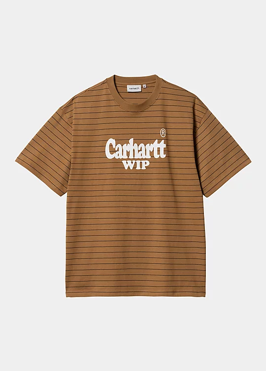 Carhartt WIP Short Sleeve Orlean Spree T-Shirt em Castanho
