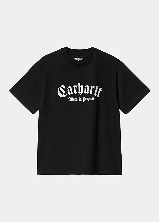 Carhartt WIP Women’s Short Sleeve Onyx Script T-Shirt in Black