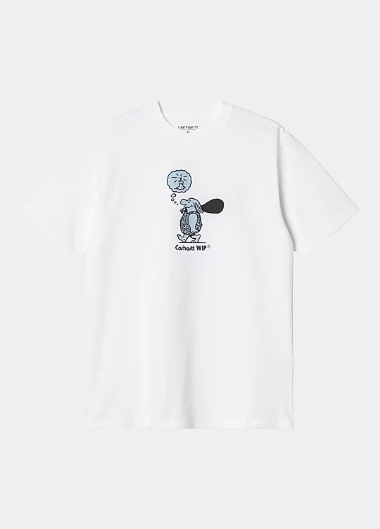 Carhartt WIP Short Sleeve Original Thought T-Shirt in Bianco