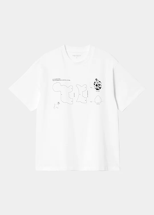 Carhartt WIP Women’s Short Sleeve Cut & Sewn Dog T-Shirt in White