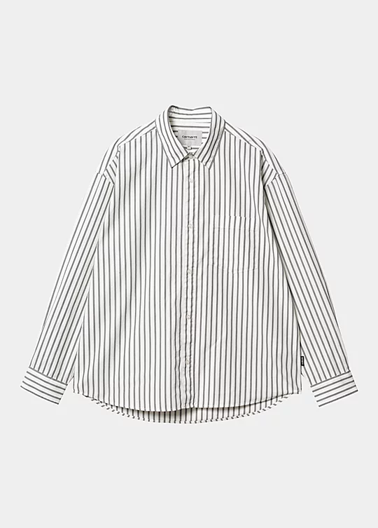 Carhartt WIP Long Sleeve Ligety Shirt in Bianco