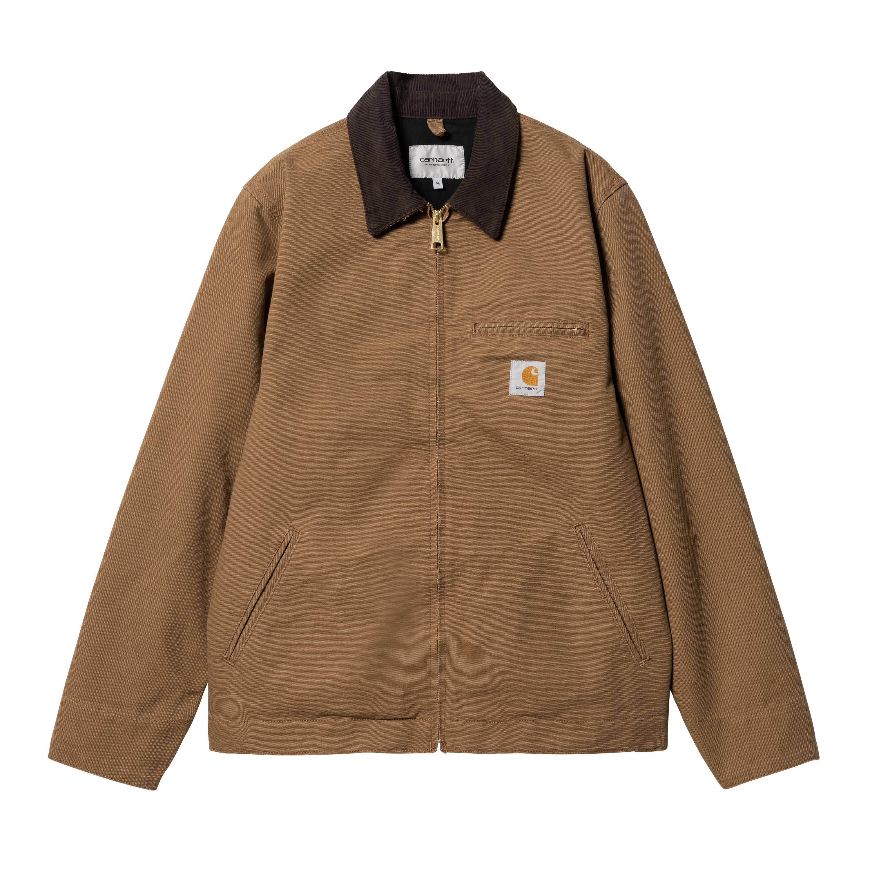 Carhartt homme  Veste matelassée en velours beige pour hommes