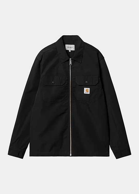Carhartt WIP Long Sleeve Craft Zip Shirt en Negro