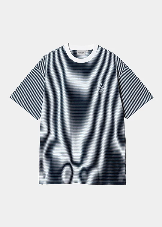 Carhartt WIP Short Sleeve Fairley T-Shirt in Blu