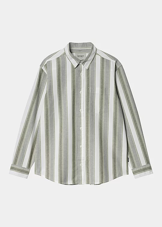 Carhartt WIP Long Sleeve Kendricks Shirt in Grün