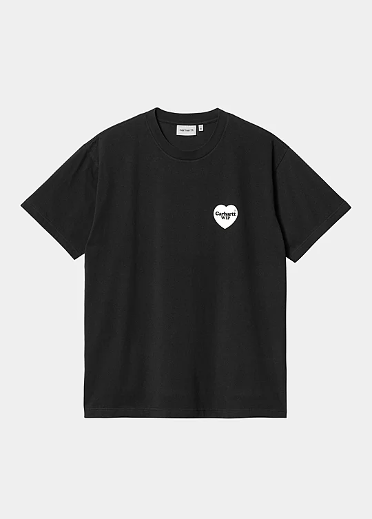 Carhartt WIP Short Sleeve Heart Bandana T-Shirt in Schwarz