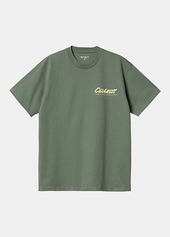 Carhartt WIP Short Sleeve Green Grass T-Shirt in Green