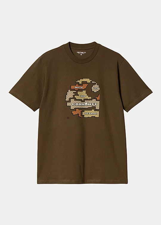 Carhartt WIP Short Sleeve Graft T-Shirt in Brown
