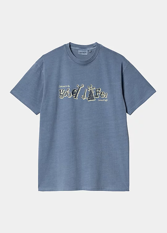 Carhartt WIP Short Sleeve Carhartt WIP Life T-Shirt em Azul
