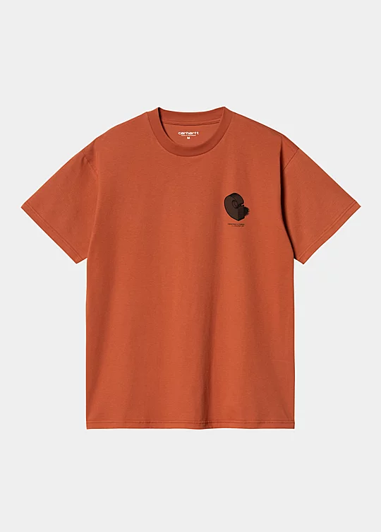 Carhartt WIP Short Sleeve Diagram C T-Shirt in Rot