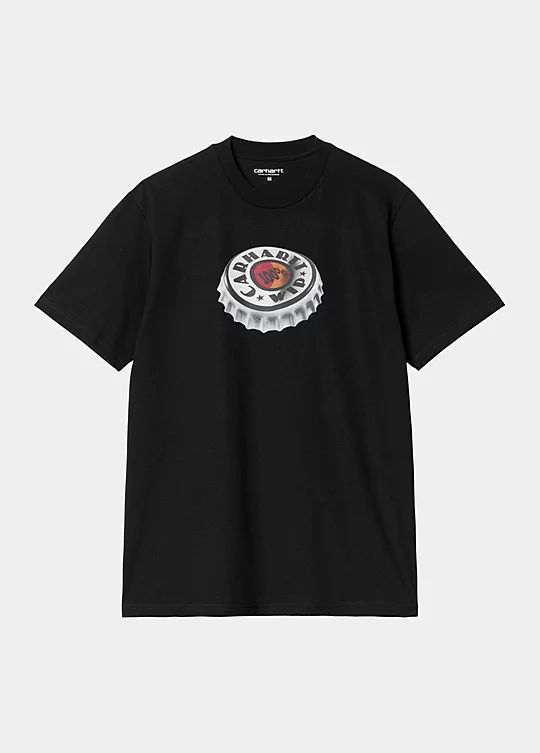 Carhartt WIP Short Sleeve Bottle Cap T-Shirt Noir