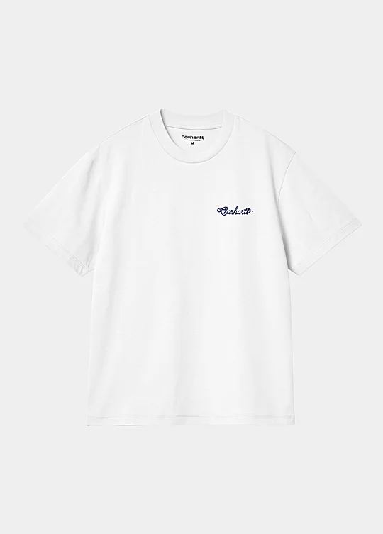 Carhartt WIP Women’s Short Sleeve Stitch T-Shirt in Bianco